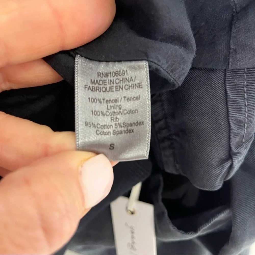 Young Fabulous and Broke Fara Cropped Convertible Jacket Blue Size Small - Picture 7 of 7